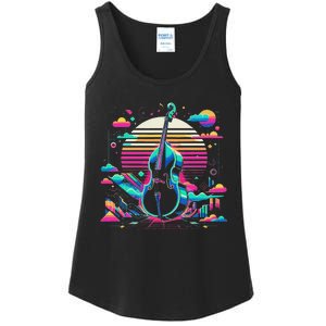 Double Bass Player Bassist Contrabassist Ladies Essential Tank