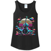 Double Bass Player Bassist Contrabassist Ladies Essential Tank