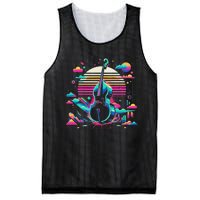 Double Bass Player Bassist Contrabassist Mesh Reversible Basketball Jersey Tank