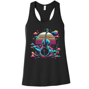 Double Bass Player Bassist Contrabassist Women's Racerback Tank