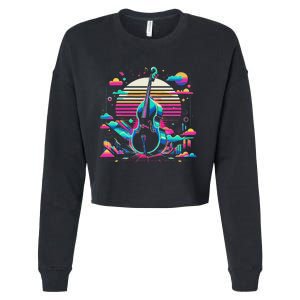 Double Bass Player Bassist Contrabassist Cropped Pullover Crew