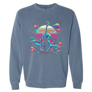 Double Bass Player Bassist Contrabassist Garment-Dyed Sweatshirt