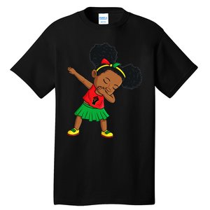 Dabbing Black Princess Cute Juneteenth Brown Skin Tall T-Shirt