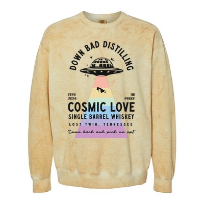 Down Bad Preshrunk Colorblast Crewneck Sweatshirt