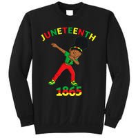 Dabbing Black Princess Juneteenth 1865 Brown Skin Sweatshirt