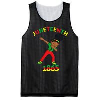 Dabbing Black Princess Juneteenth 1865 Brown Skin Mesh Reversible Basketball Jersey Tank