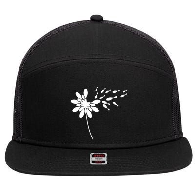 Dandelion Bowling Pin Gift For Bowling Player Bowling Gift 7 Panel Mesh Trucker Snapback Hat