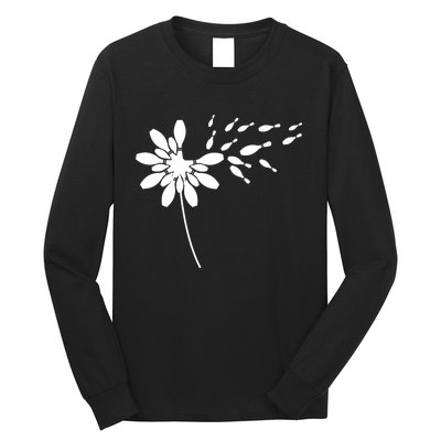 Dandelion Bowling Pin Gift For Bowling Player Bowling Gift Long Sleeve Shirt