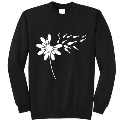 Dandelion Bowling Pin Gift For Bowling Player Bowling Gift Sweatshirt