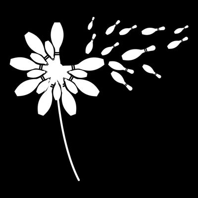 Dandelion Bowling Pin Gift For Bowling Player Bowling Gift T-Shirt
