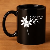 Dandelion Bowling Pin Gift For Bowling Player Bowling Gift 11oz C Handle Ceramic Mug