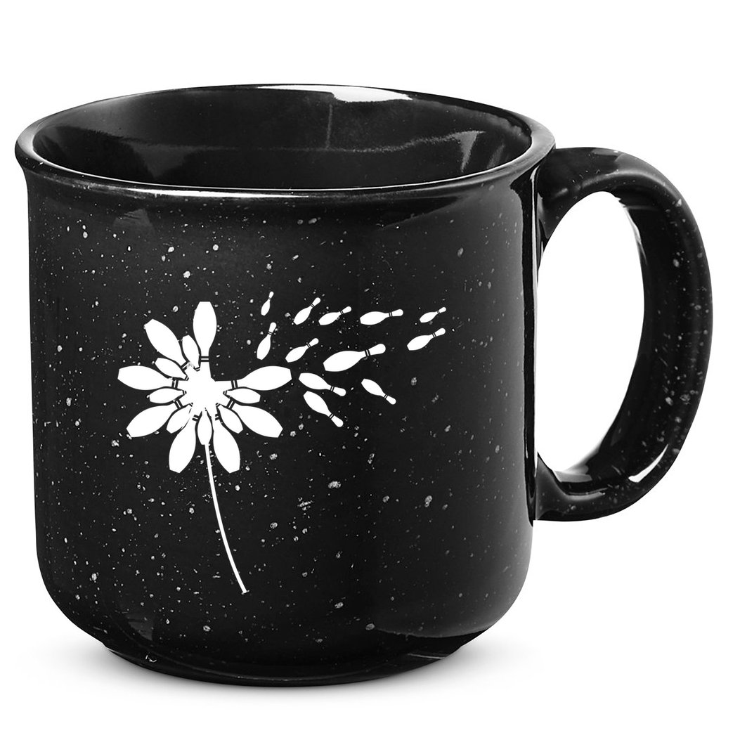 Dandelion Bowling Pin Gift For Bowling Player Bowling Gift 15oz Campfire Ceramic Mug