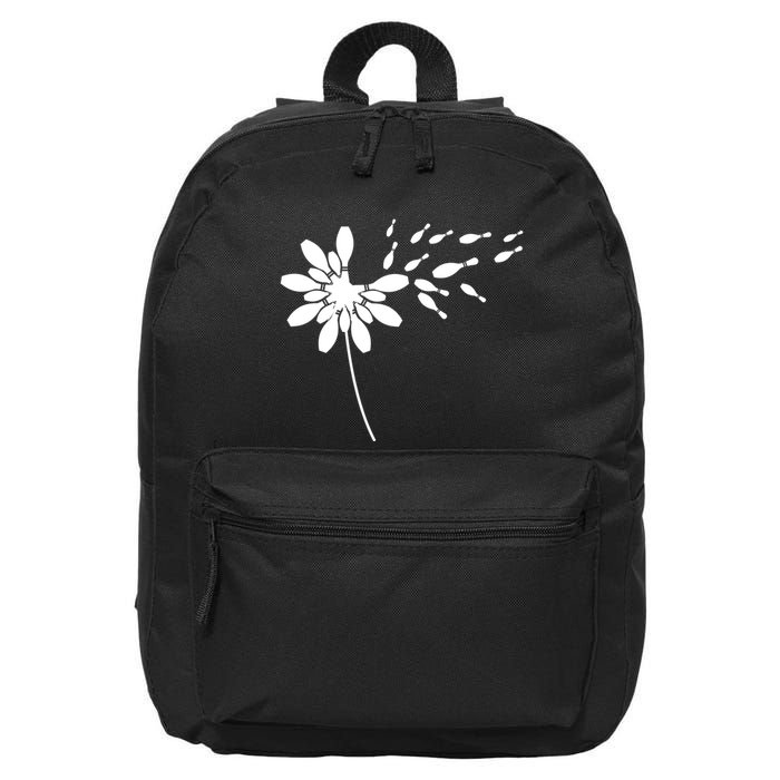 Dandelion Bowling Pin Gift For Bowling Player Bowling Gift 16 in Basic Backpack