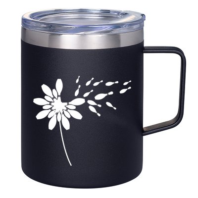 Dandelion Bowling Pin Gift For Bowling Player Bowling Gift 12oz Stainless Steel Coffee Mug