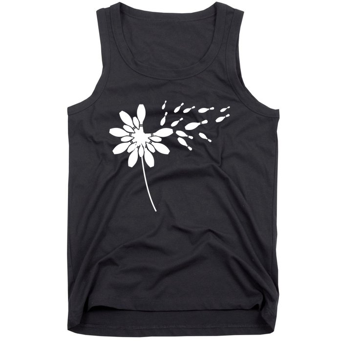 Dandelion Bowling Pin Gift For Bowling Player Bowling Gift Tank Top