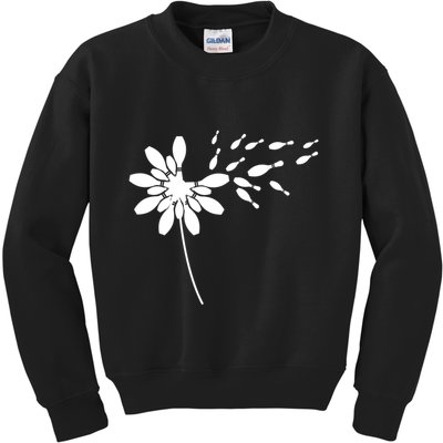 Dandelion Bowling Pin Gift For Bowling Player Bowling Gift Kids Sweatshirt