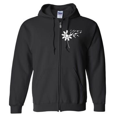 Dandelion Bowling Pin Gift For Bowling Player Bowling Gift Full Zip Hoodie