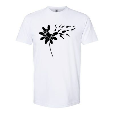 Dandelion Bowling Pin Gift For Bowling Player Bowling Gift Softstyle CVC T-Shirt