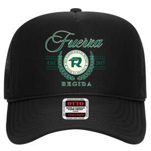 Del Barrio Para El Mundo Fuerza Regida High Crown Mesh Back Trucker Hat