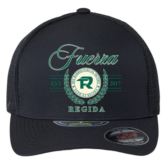 Del Barrio Para El Mundo Fuerza Regida Flexfit Unipanel Trucker Cap