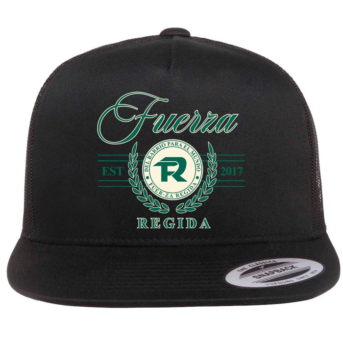 Del Barrio Para El Mundo Fuerza Regida Flat Bill Trucker Hat