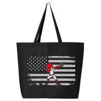 Dabbing Baseball Player 4th of July Baseballer 25L Jumbo Tote