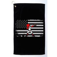 Dabbing Baseball Player 4th of July Baseballer Golf Towel