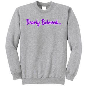 Dearly Beloved Purple 80s Retro Concert 1980S Tall Sweatshirt