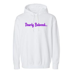 Dearly Beloved Purple 80s Retro Concert 1980S Garment-Dyed Fleece Hoodie