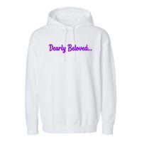 Dearly Beloved Purple 80s Retro Concert 1980S Garment-Dyed Fleece Hoodie