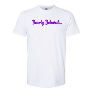 Dearly Beloved Purple 80s Retro Concert 1980S Softstyle CVC T-Shirt