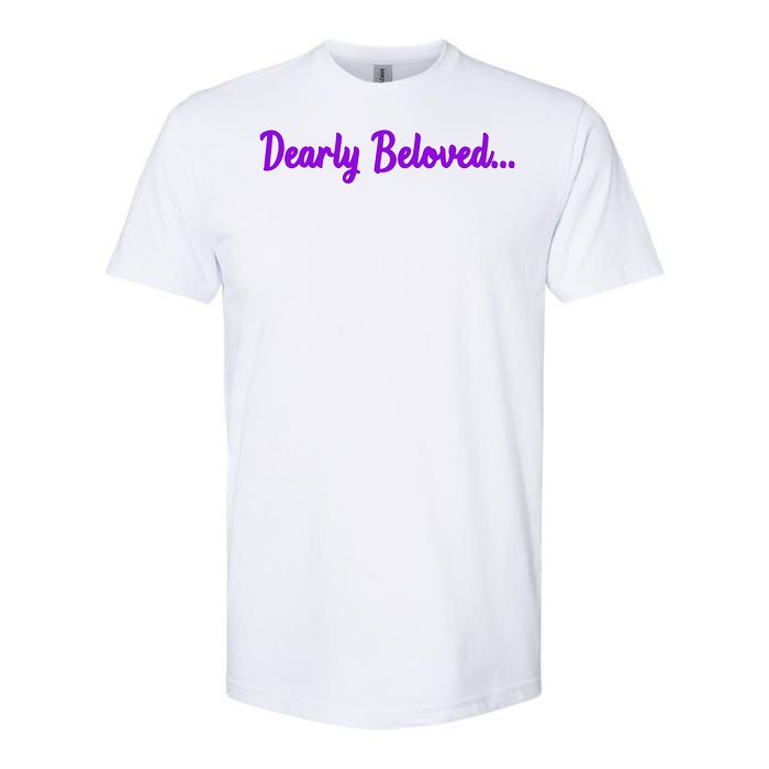 Dearly Beloved Purple 80s Retro Concert 1980S Softstyle CVC T-Shirt