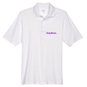 Dearly Beloved Purple 80s Retro Concert 1980S Men's Origin Performance Pique Polo