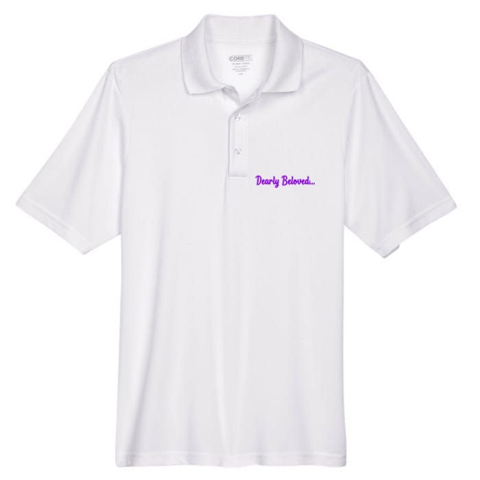 Dearly Beloved Purple 80s Retro Concert 1980S Men's Origin Performance Pique Polo