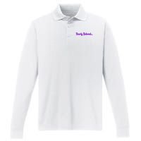 Dearly Beloved Purple 80s Retro Concert 1980S Performance Long Sleeve Polo