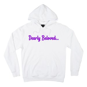 Dearly Beloved Purple 80s Retro Concert 1980S Hoodie