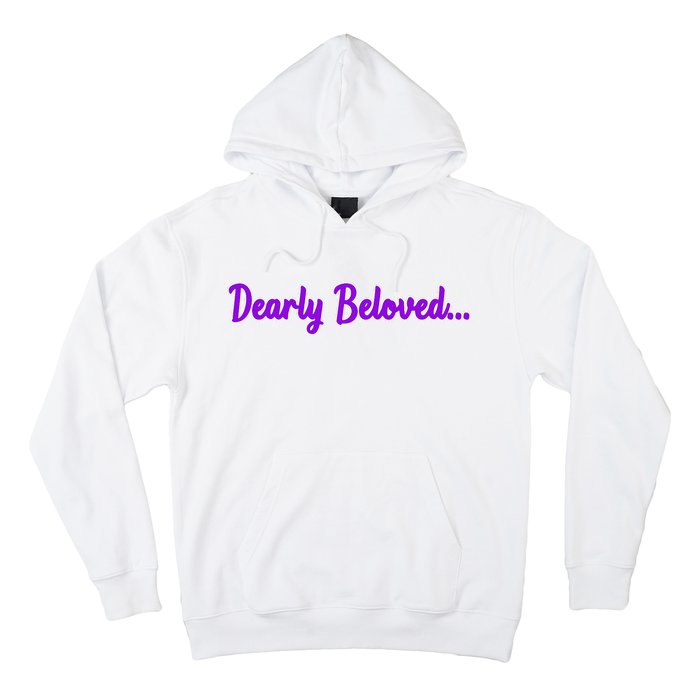 Dearly Beloved Purple 80s Retro Concert 1980S Hoodie