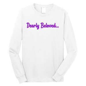 Dearly Beloved Purple 80s Retro Concert 1980S Long Sleeve Shirt