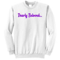 Dearly Beloved Purple 80s Retro Concert 1980S Sweatshirt