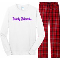 Dearly Beloved Purple 80s Retro Concert 1980S Long Sleeve Pajama Set