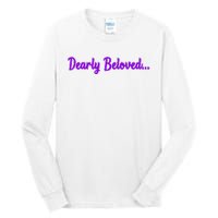 Dearly Beloved Purple 80s Retro Concert 1980S Tall Long Sleeve T-Shirt