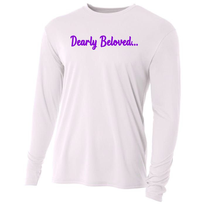 Dearly Beloved Purple 80s Retro Concert 1980S Cooling Performance Long Sleeve Crew