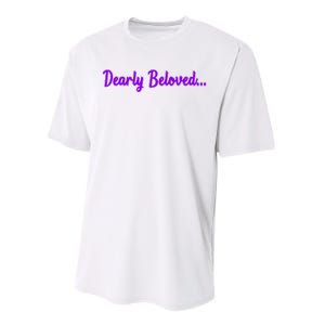 Dearly Beloved Purple 80s Retro Concert 1980S Performance Sprint T-Shirt