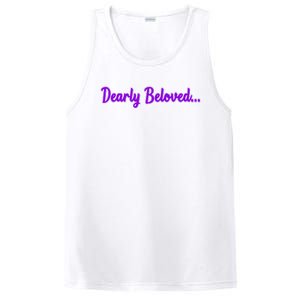 Dearly Beloved Purple 80s Retro Concert 1980S PosiCharge Competitor Tank