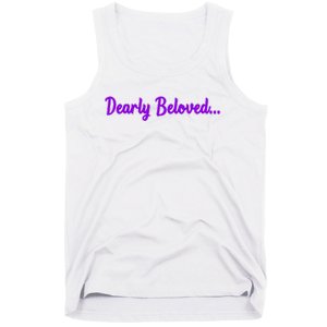 Dearly Beloved Purple 80s Retro Concert 1980S Tank Top