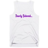 Dearly Beloved Purple 80s Retro Concert 1980S Tank Top