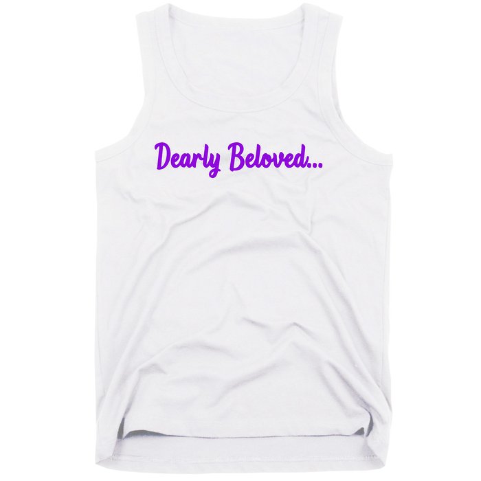 Dearly Beloved Purple 80s Retro Concert 1980S Tank Top