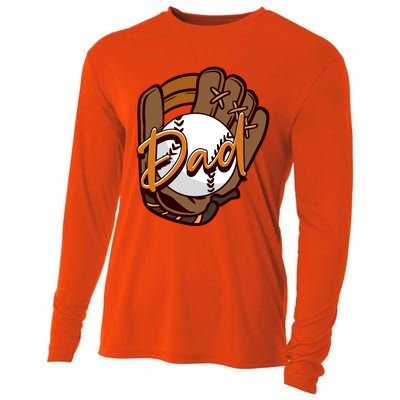 Dad Baseball Players Pitcher Father's Day Great Gift Cooling Performance Long Sleeve Crew