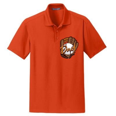 Dad Baseball Players Pitcher Father's Day Great Gift Dry Zone Grid Polo