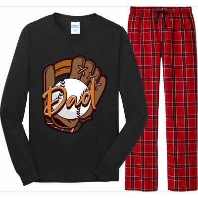 Dad Baseball Players Pitcher Father's Day Great Gift Long Sleeve Pajama Set